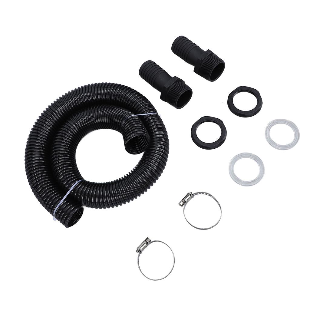 Rain Barrel Hose Connector Kit 39.4 Inch Plastic Rain Barrel Diverter Linking Kit for Rainwater