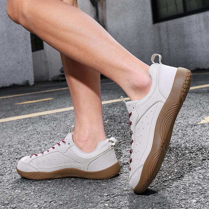 PU Leather Hiking Shoes Unisex Wide Toe Box Casual Sneakers Anti-slip Outdoor Trainers for Trekking Walking Plus Size 36-48