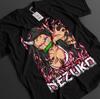 Demon Slayer T-Shirt Nezuko T-Shirt Herren Damen Tops Tanjiro KNY Anime Zenitsu Top Akaza Muzan T-Shirt
