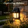 Solar Tungsten Wall Lamp  Waterproof Motion Sensor 3 Modes Outdoor LED Light for Patio Courtyard Porch Barn Garage Garden
