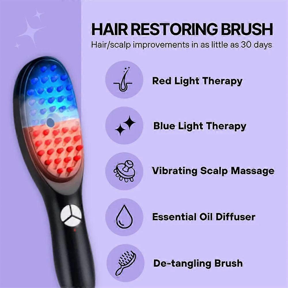 Therabrush The for Hair Innovative Restoring Brush Thera Red Light Restoration