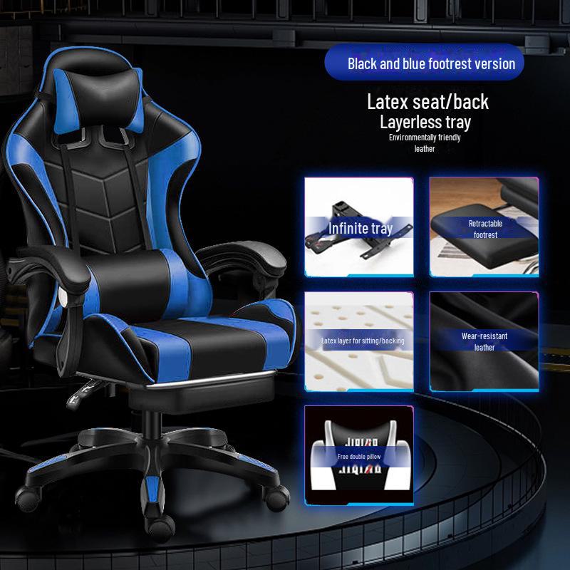 Ergonomischer Racing Gaming Stuhl Liege mit Dreh- und Hubfunktionen