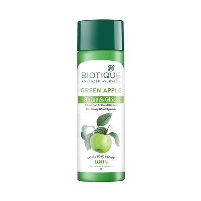 Shampoo condizionante alla mela verde (190 ml), Shampoo e balsamo lucentezza e lucentezza mela verde,