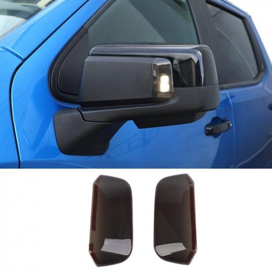 2X Rearview Mirror Turn Signal Light Panel Trim Cover For Chevy Silverado +