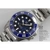 HYAKUICHI 101 No.1Z 20 ATM Water Resistant Diver's Watch with Ceramic Bezel (Blue x Blue)
