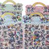 Cartoon Double-Layer Hot Stamping Bubble Sticker 3D Three-Dimensional Cartoon Sticker Portable Handheld Decorative Small Sticker