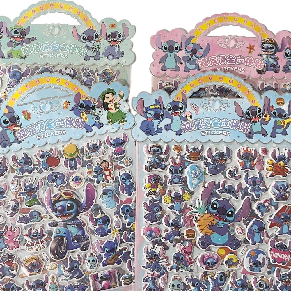 Cartoon Double-Layer Hot Stamping Bubble Sticker 3D Three-Dimensional Cartoon Sticker Portable Handheld Decorative Small Sticker