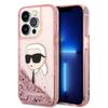 Karl Lagerfeld Liquid Glitter Nft Karl's Head - Etui Iphone 14 Pro (Różowy)