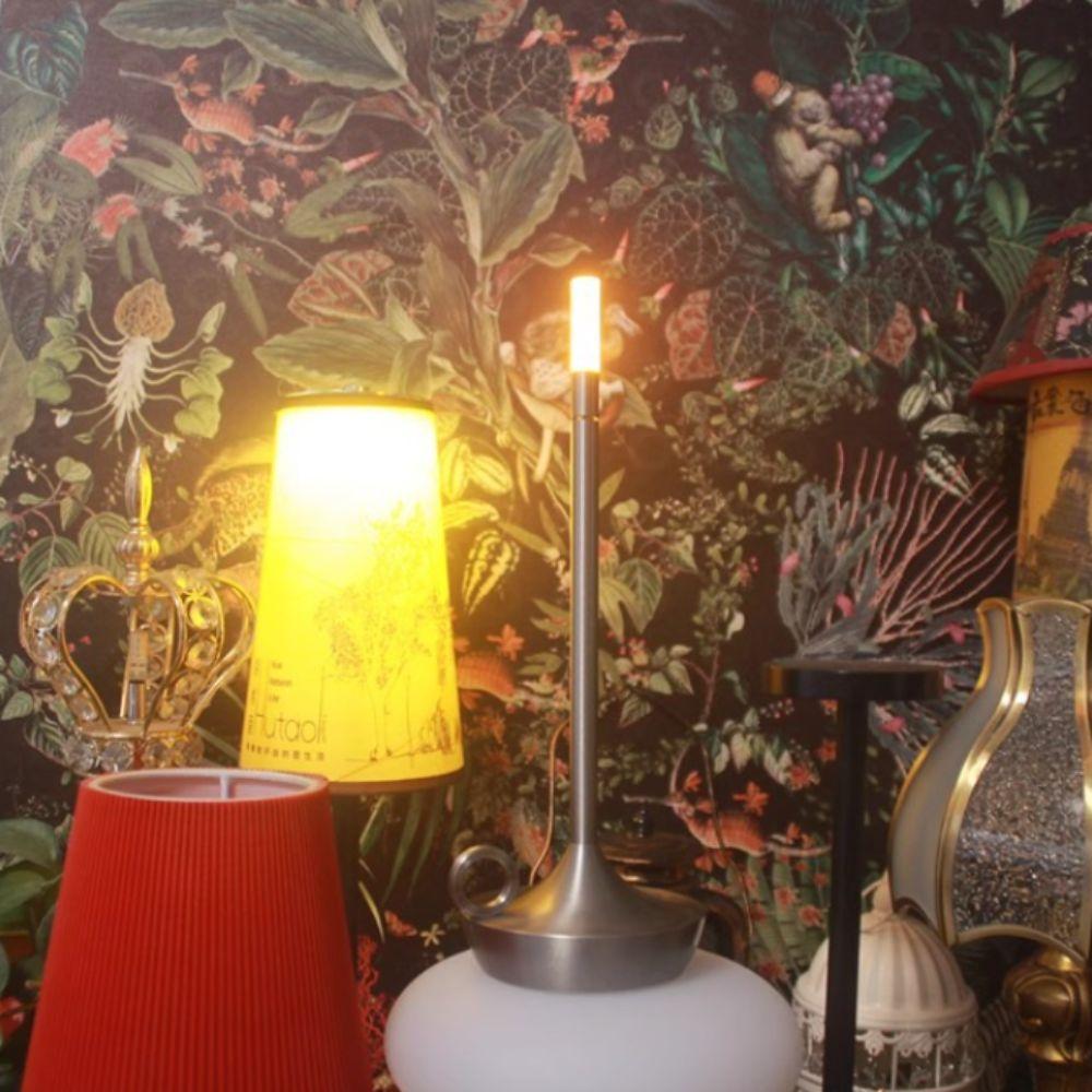 Metal Construction LED Candle Lamp USB Charging Charging Table Lamp Bar Decoration