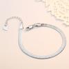  Sterling Tone Anniversary Giveaway Present Modish Stylish Women Blade Bracelets Classic Short Adjustable Charming JewelryFashion Wrist