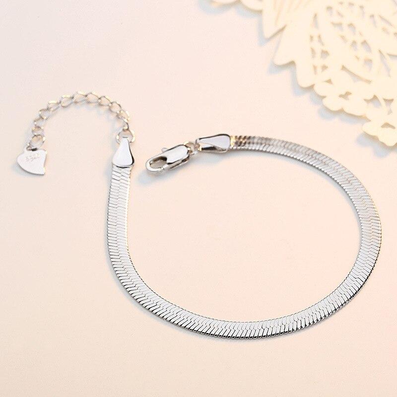 Sterling Tone Anniversary Giveaway Present Modish Stylish Women Blade Bracelets Classic Short Adjustable Charming JewelryFashion Wrist