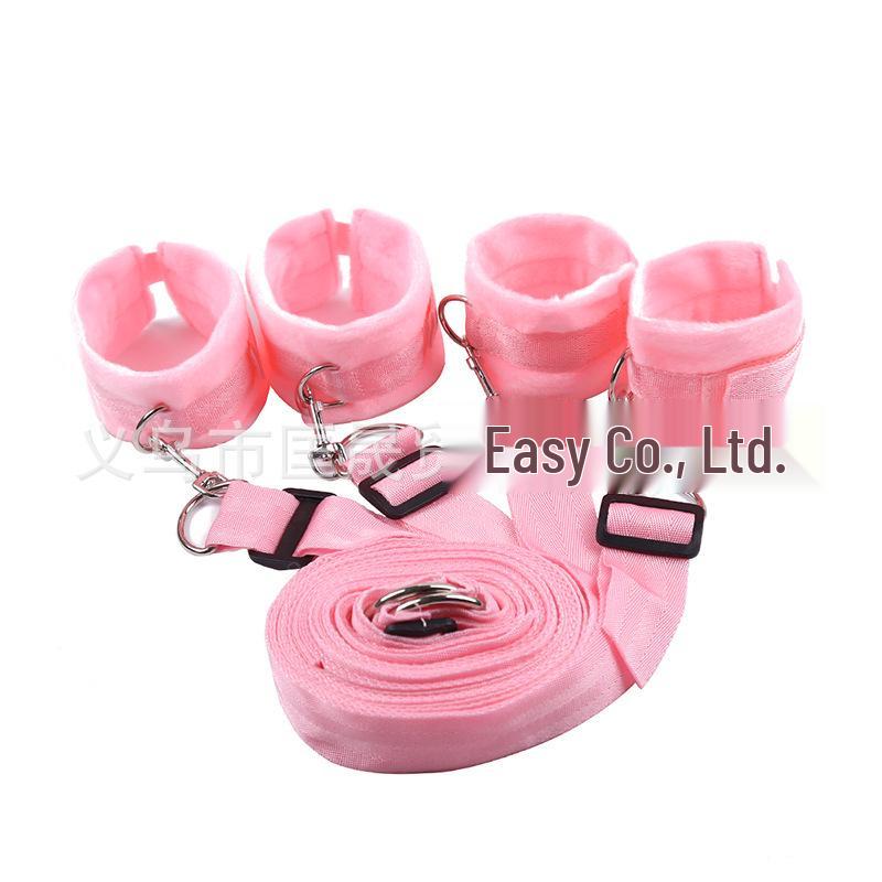 Intimate Plush Bed Restraint Straps for Couples