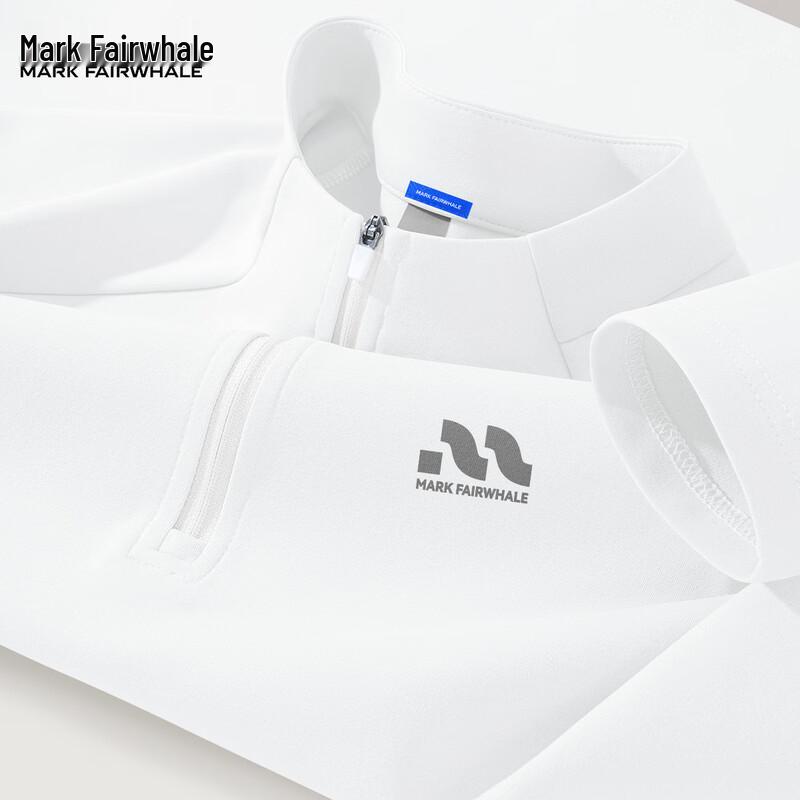 Mark Fairwhale Men s 7A Antibacterial Quick-Dry Half-Zip Long Sleeve T-Shirt L