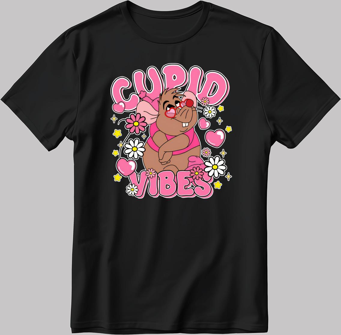 Cupid Vibes GusGus Love White-Black Men / Women T-Shirt AB247 4XL