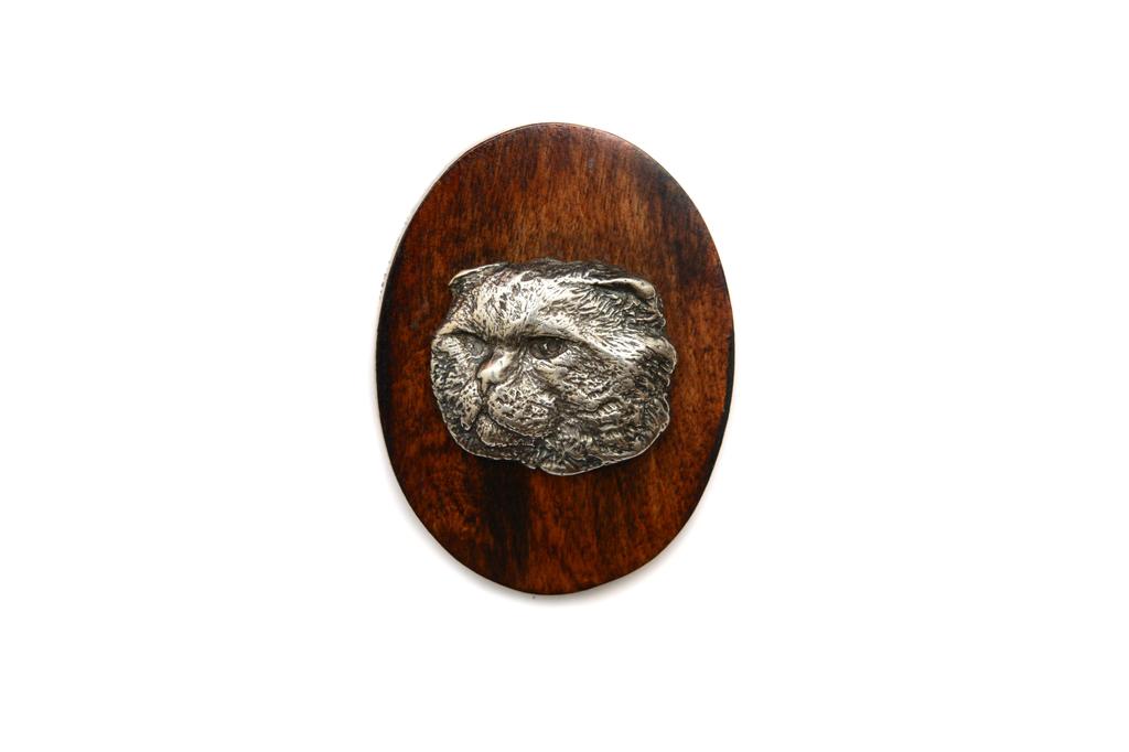 Cat brooch for a cat show, clip for a race number, cat pin by Art-Dog