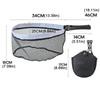 Foldable Landing Net with Non-Slip Handle Trout Net with Tackle Bag Minnow Net Outdoor Stream Fishing Tools Accessory