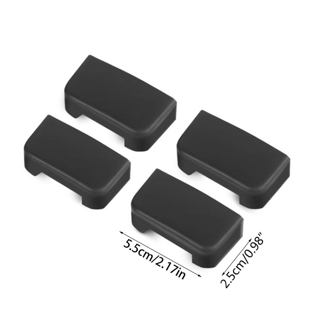 Rear Seat Slide Rail Soft Rubber Anti Kick Plug Protection Suitable For Car 3/Y Car Interior Function Accessories 4pcs
