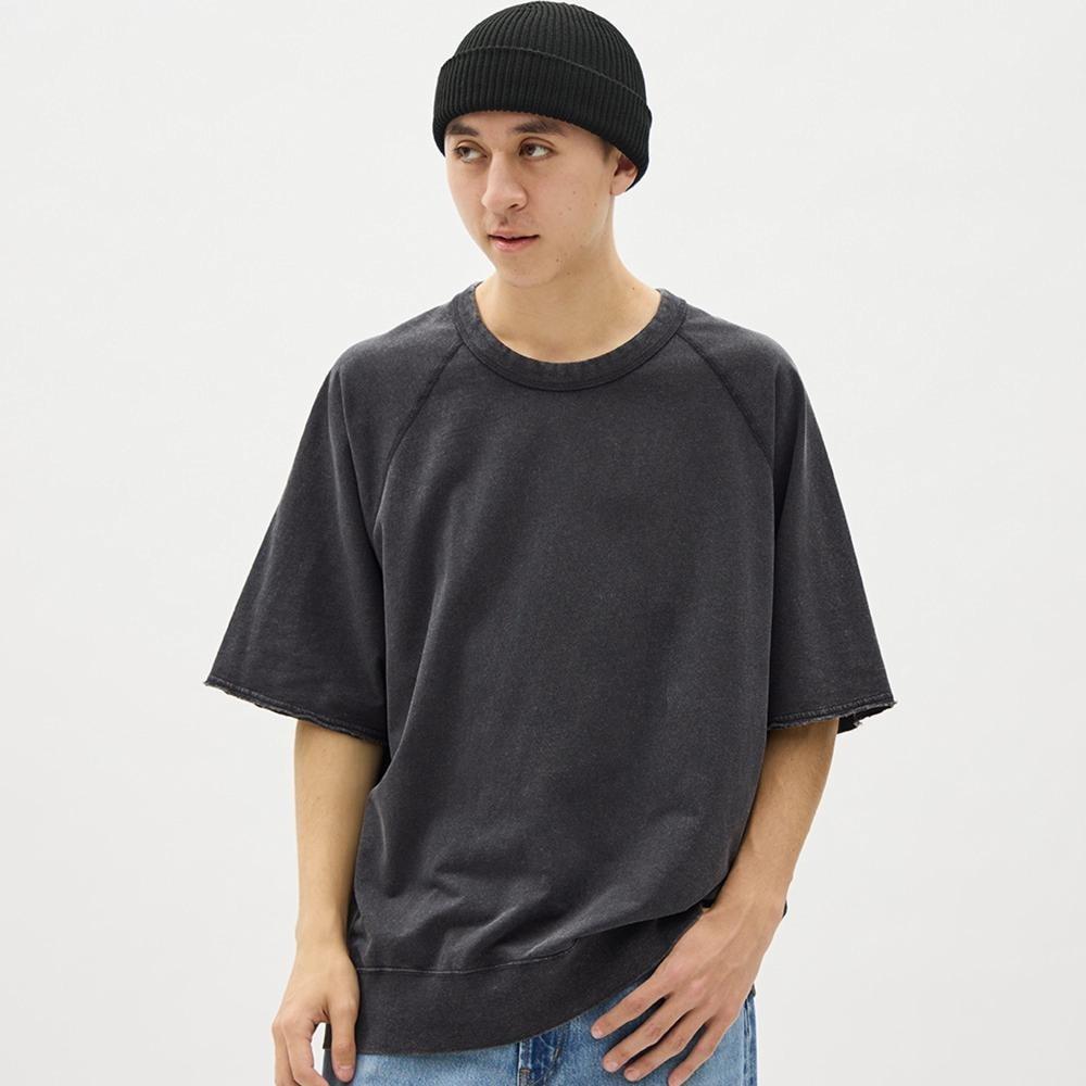 

Свитшот Gu By Uniqlo Washed с коротким рукавом