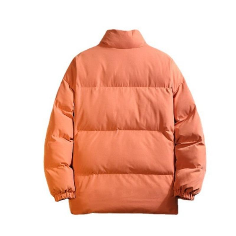 

Новая мужская утепленная куртка Осень и Зима Корейская версия Свободный Большой размер Воротник-стойка Толстая Теплая Повседневная Утепленная куртка 5XL розы красного