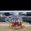 Transparent Dog Treat Jar Easy To Cleaning Dishwasher Safe Glass Container For Kitchen Countertop Storage