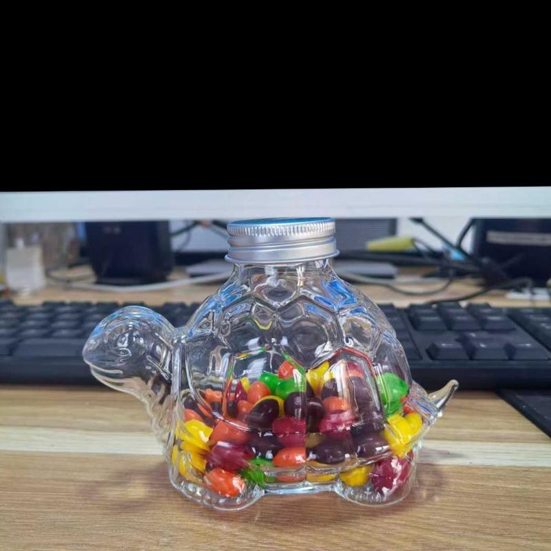 Transparent Dog Treat Jar Easy To Cleaning Dishwasher Safe Glass Container For Kitchen Countertop Storage