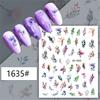 Nail Art Sticker Eye-catching Strong Stickiness Paper Colorful Fingernail Sticker DIY Nail Art