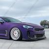 For Kia Stinger GT 2018-2023  Auto Car Front Bumper Splitter Lip Spoiler Diffuser Guard Body Kit Cover Tuning ABS Gloss Black