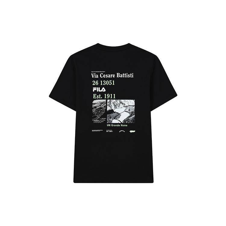 New FILA T Shirts Men's Jet Black F11M229116FBK