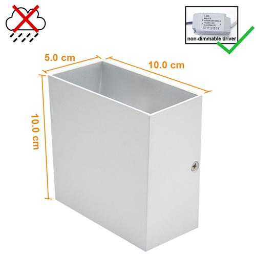 

настенные светильники наружное освещение 6 Вт лампада светодиодная алюминиевая направляющая проект квадратная светодиодная лампа прикроватные светильники спальня настенный декор искусство white