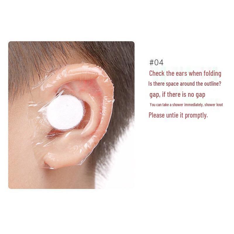 Waterproof PU Film Ear Stickers for Toddler Bathing and Swimming