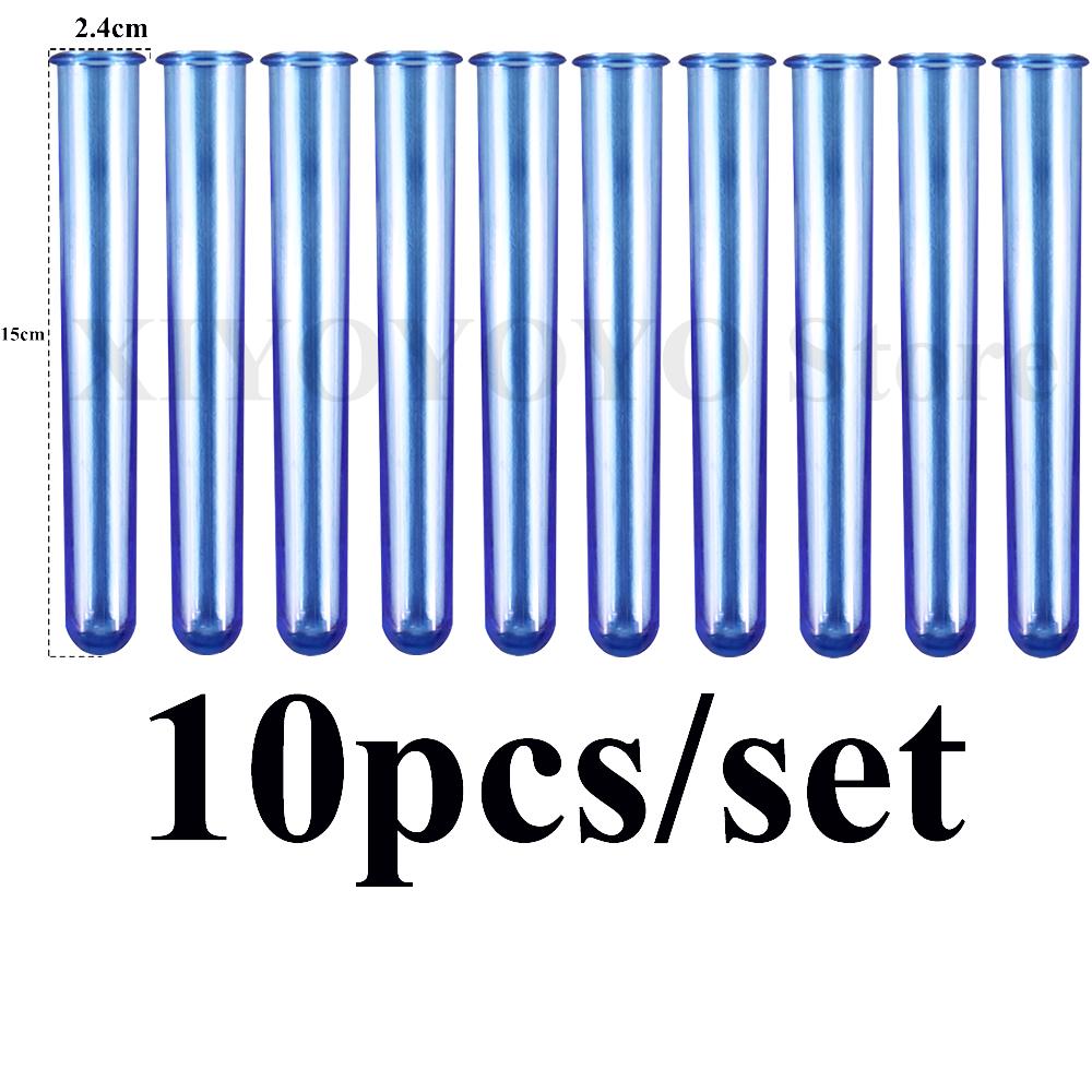 5pcs Plant Incubator for Hydroponic Flower Concrete Cement Plaster Resin Pot Clear Plastic Test Tubes Pot DIY Craft Making Tools