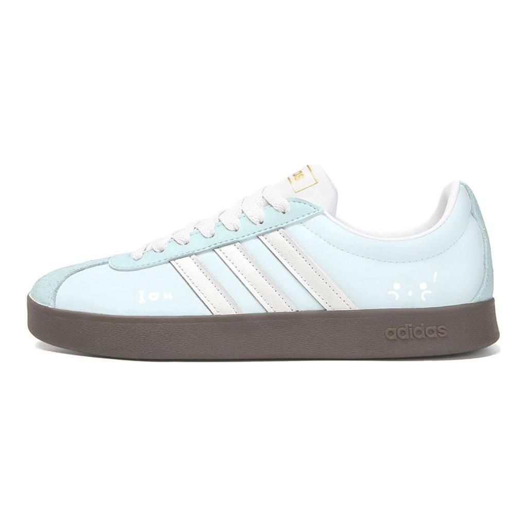 adidas Neo VL Court 2.0 Starry Joy Manufacturing, Soft Blue Whisper Cushioning Abrasion Resistant Low Top JQ2470(Team914-)