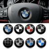 KYLZ4 1PCS 45mm Car Steering Wheel Badge Emblem Sticker Auto-Styling For BMW M3 M4 M5 E36 E39 E87 E90 E53 F07 F34 F44 G20 G30 FXPT-BMW