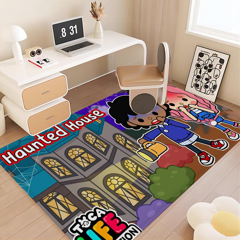 Toca Boca Toca Life World Fußmatte Fußmatte INS Stil Weicher Schlafzimmerboden Haus Waschküchenmatte Rutschfeste Haushalts Teppiche