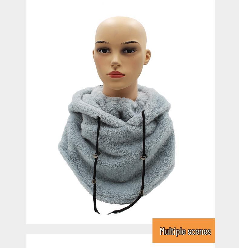 Winddichte Winter-Radmütze mit arktischem Fleece-Hals- und Gesichtswärmer