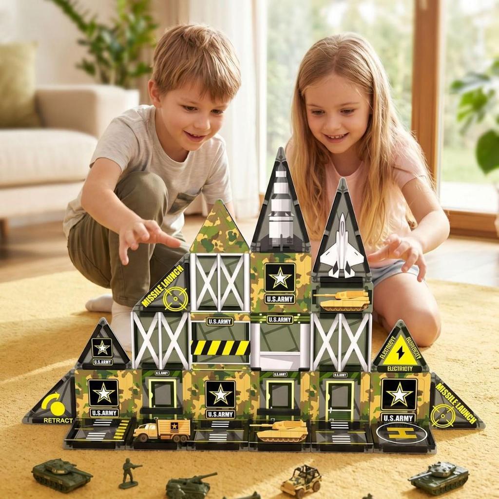 Portable Magnetic Camouflage Educational Toy Set for Children
