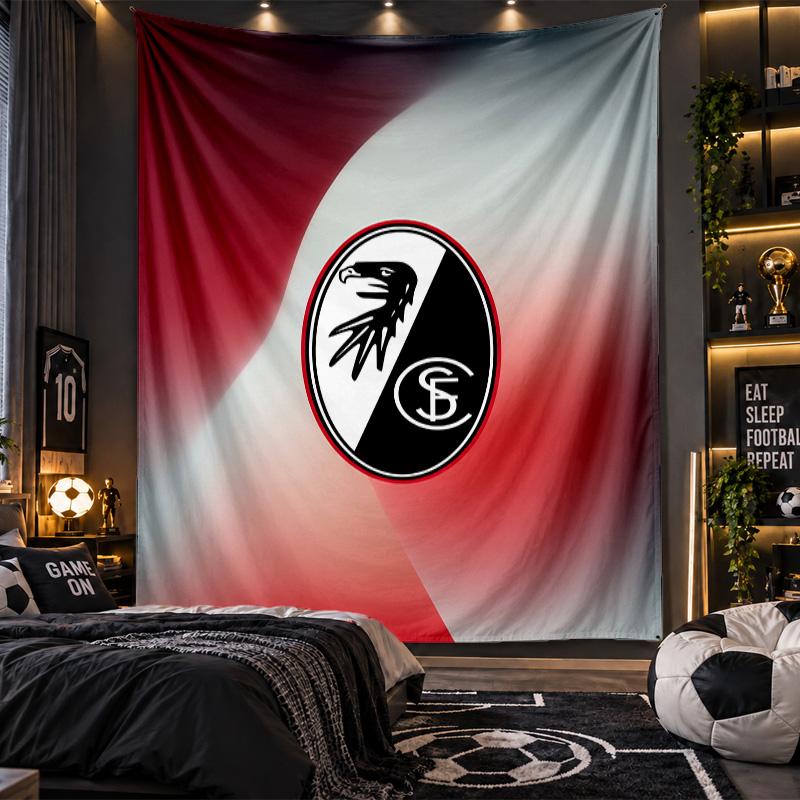 Wall Hanging Tapestry SC Freiburg FC Print Cloth for Living Room Bedroom Home Decor