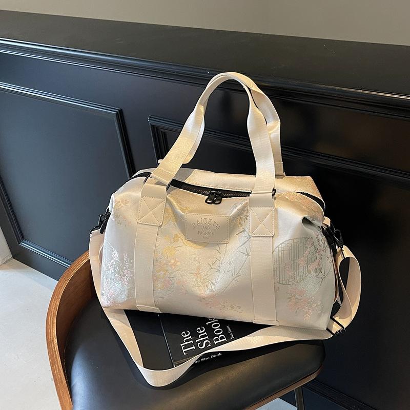

Dry Wet Separation Fashion Lightweight Large Capacity Travel Bag for Women, Portable Fitness Bag for Short Distance Luggage Travel Bag