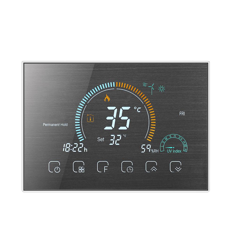 95~250V Smart Thermostat, Programmable Via WiFi, Up To 3500W for Hydro Floor Heating Gas Boiler Works with Alexa Google Home