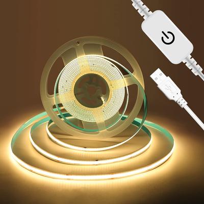 COB Smart Led Lights Touch Switch Dimmable Led Wardrobe Lamp 5V USB LED Strip Light Home Kitchen Bedroom Decor