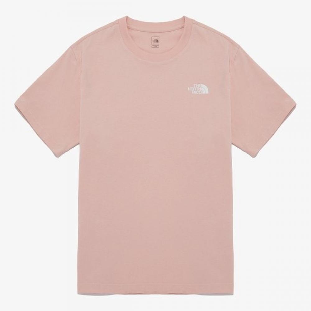 [norTh Face Official] NT7uq49e CoTTon Basic ShorT Sleeve T shirT 3 Pale Pink PALE PINK/085