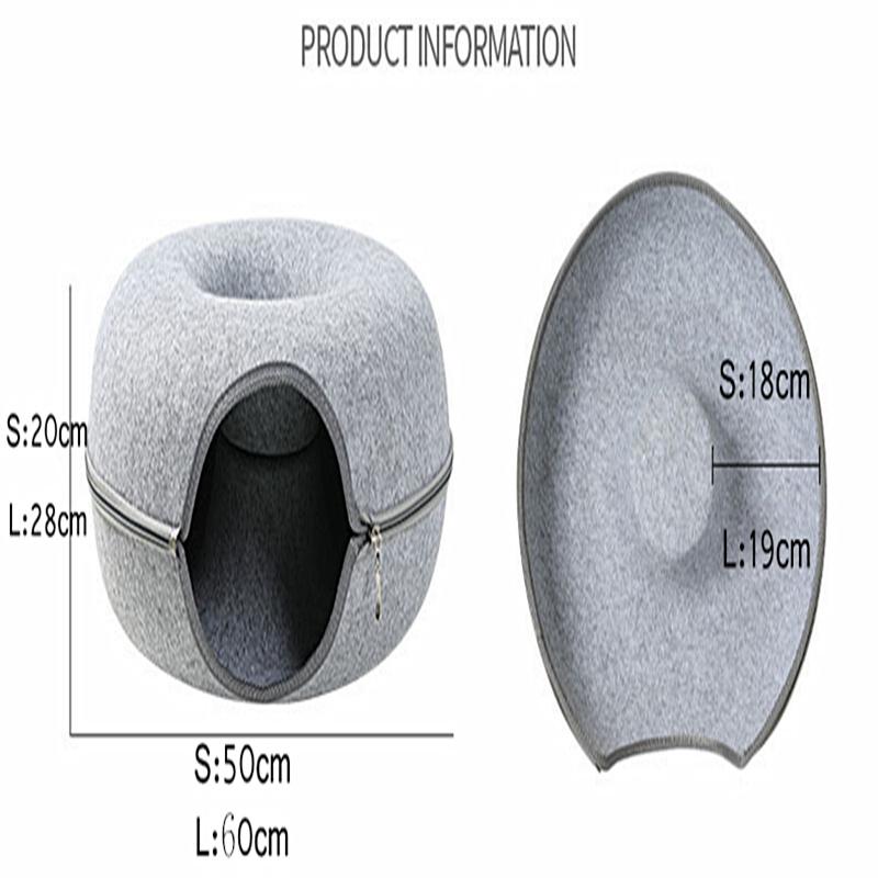 Cats Tunnel Interactive Play Toy Cat bed Dual Use Indoor Toys Kitten Exercising Products Pet Cat Training Toy