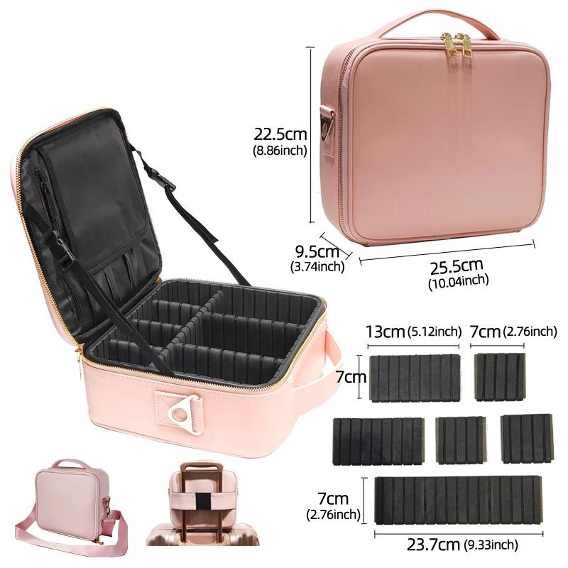 Nové Dámské Make-up Velkokapacitní kosmetická taška Kosmetický salon Tetování Pouzdro na nářadí na zdobení nehtů