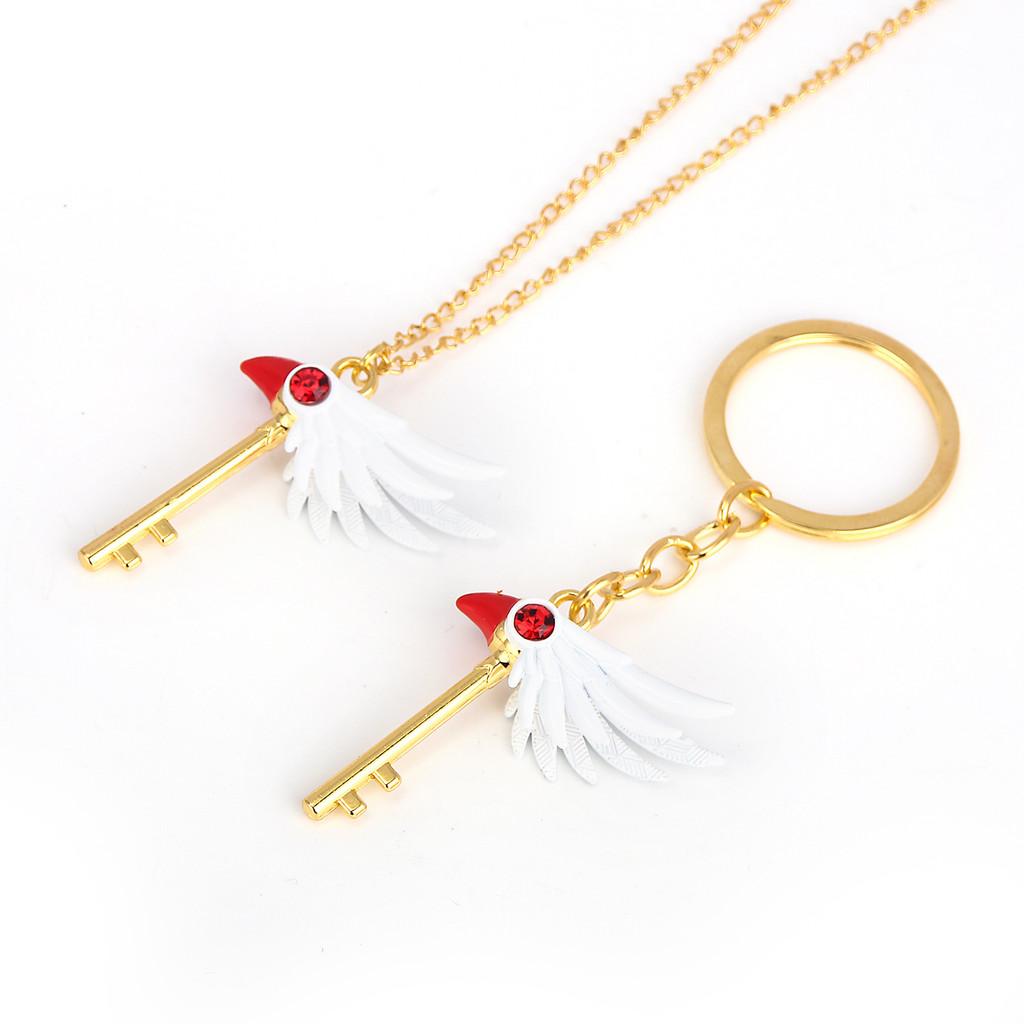 Cardcaptor Sakura Bird Head Magic Wand Necklace With Alloy Pendant For Cosplay Fans