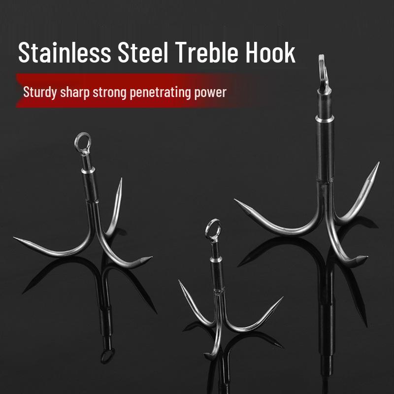 

Большой тройной крючок из нержавеющей стали для белого амура – Якорь из водорослей и приманка-нож рыболовные снасти