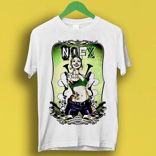 

26 Nofx Australian Tour 2007 Punk Rock Music Gift Tee T Shirt P3250 Unisex T-Shirt XXXXL