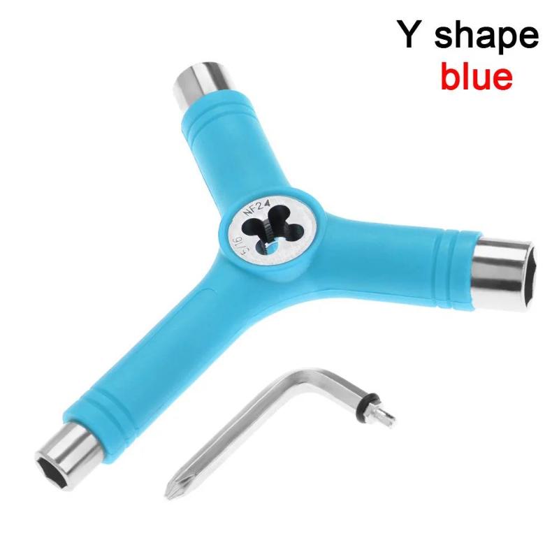 Multifunctional Skateboard Tool Y-shaped Key Screwdriver Portable Compact Design for Easy Usage