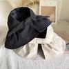 Korean Style Wide Brim Sun Hat Adjustable Size Lightweight Large Sun Visor Hat Large Brim UV Protection Empty Top Sun Cap Travel