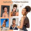 Messy Bun Hair Piece Elastic Drawstring Loose Wave Curly Scrunchies Ponytail Extension