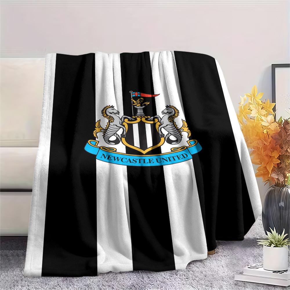 1Pc Newcastle United Print Flannel Blanket High Quality Warm Comfortable Cover for All Seasons Perfect for Gifts Home Decor